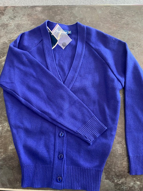 Knitted Cardigan - Royal Blue