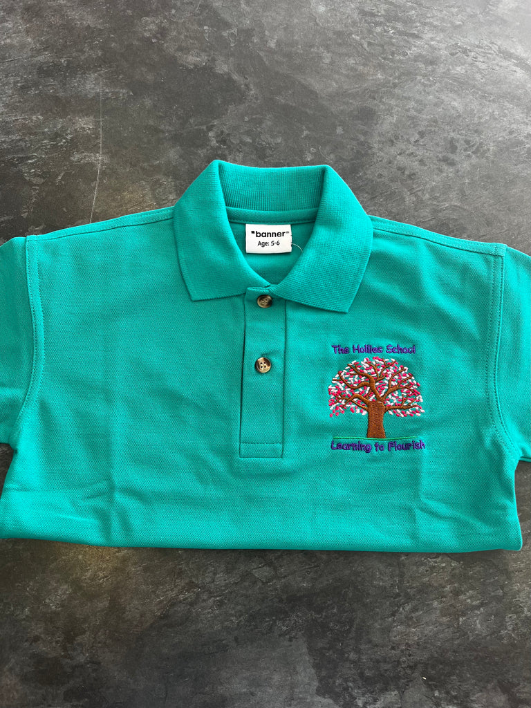 The Hollies School Jade Polo