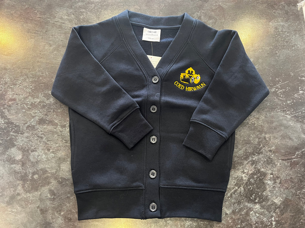 Coed Hirwaun Navy Sweatshirt Cardigan
