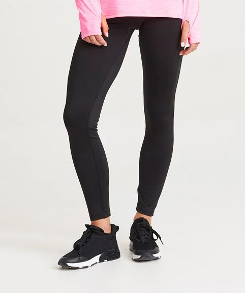 AWD ladies black technical leggings