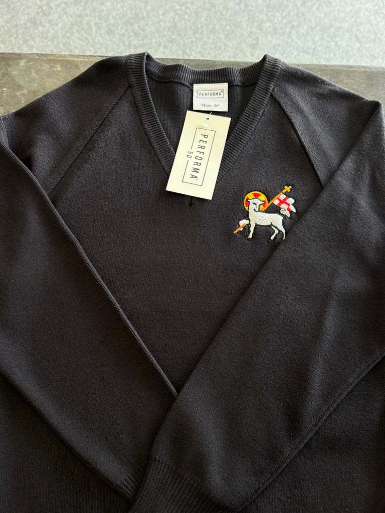 St John Baptist High School Unisex Navy Jumper (no longer part of the uniform list clearance)