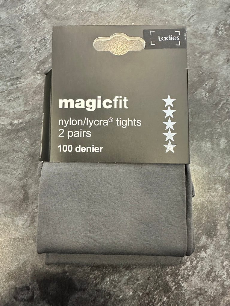 100 Denier Opaque Tights (Twin Pack)