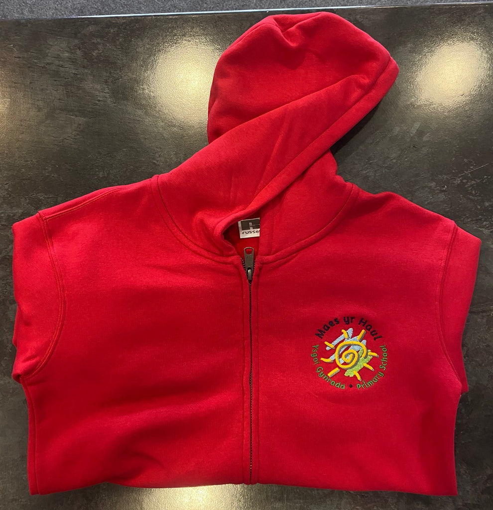 Maes Yr Haul Zip Through Hoodie
